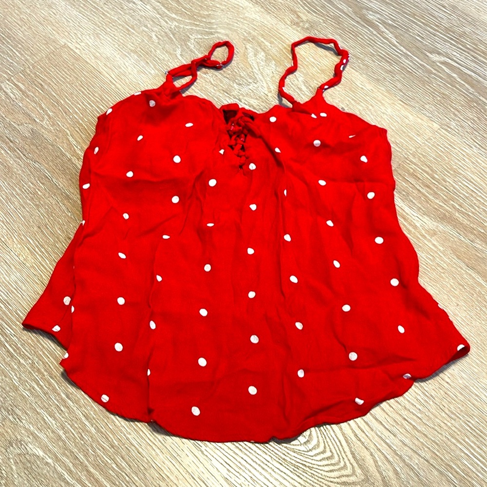 Reformation‎ polka dot top size small B9